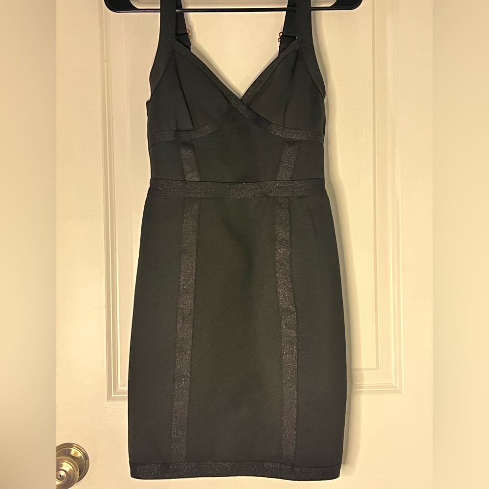 Haute Monde Bodycon Black Dress - Size Small